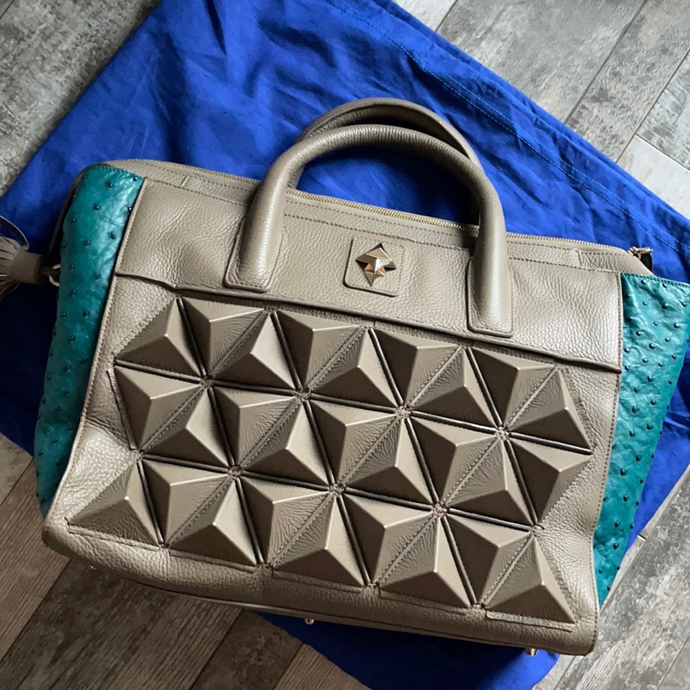 Sofia Al Adfoor Bespoke handbag ostrich leather